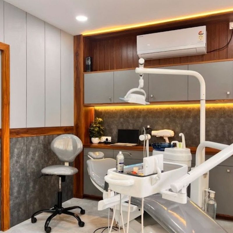 Modern treatment room at Omega Dental Clinic, Pulpally, Wayanad
